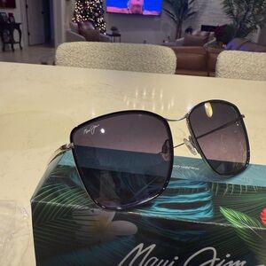 Maui Jim Black and Silver Sunglasses